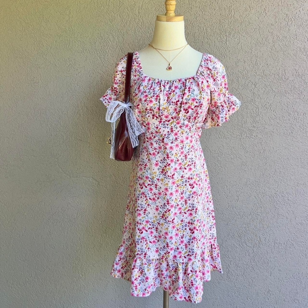 Floral Summer Dress Size Small‎ Boho Cottagecore